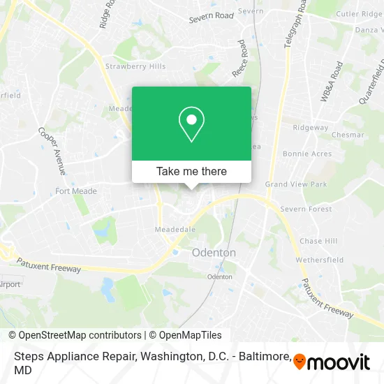 Steps Appliance Repair map