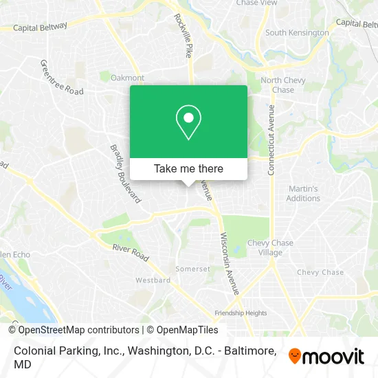 Colonial Parking, Inc. map