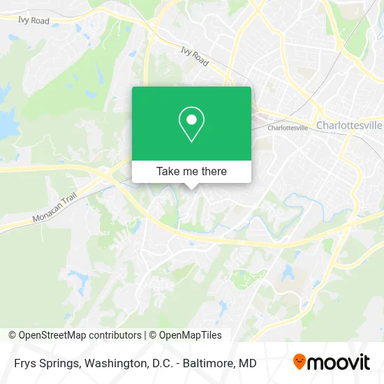 Frys Springs map