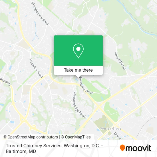 Trusted Chimney Services map