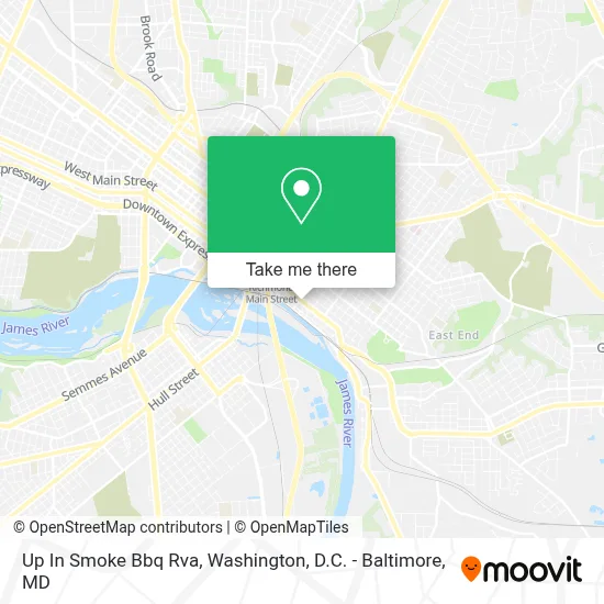 Up In Smoke Bbq Rva map