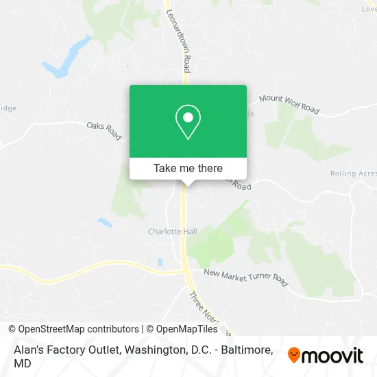 Alan's Factory Outlet map