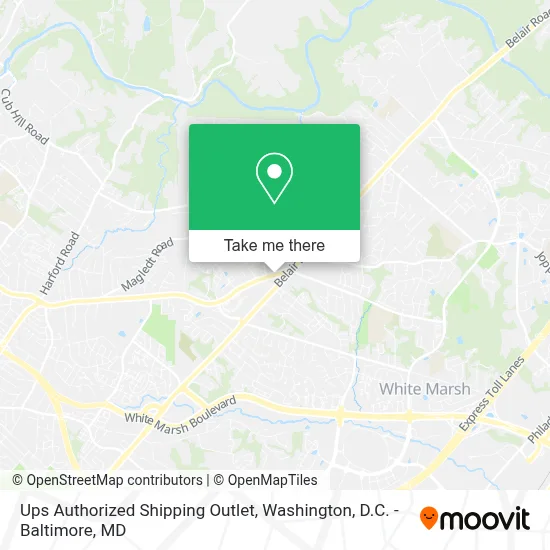 Ups Authorized Shipping Outlet map