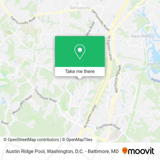 Austin Ridge Pool map