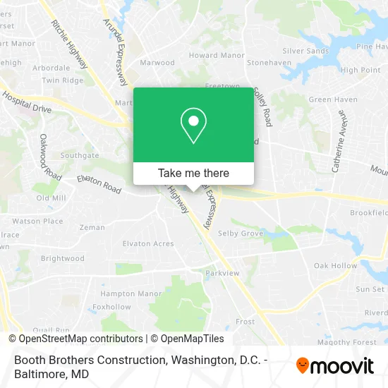 Booth Brothers Construction map