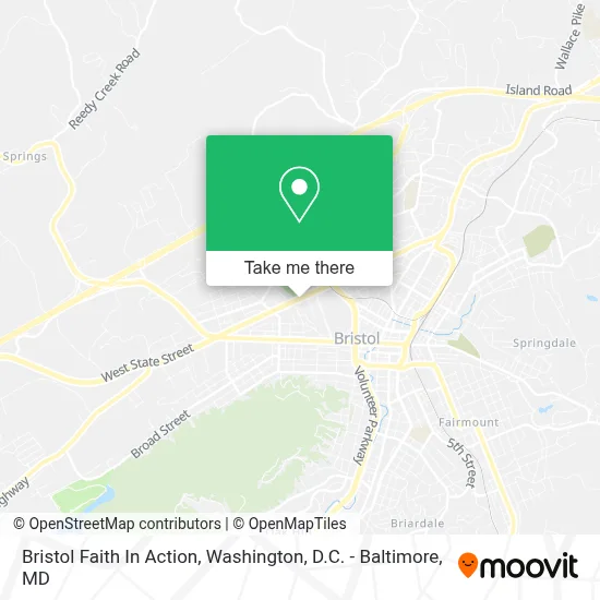 Bristol Faith In Action map