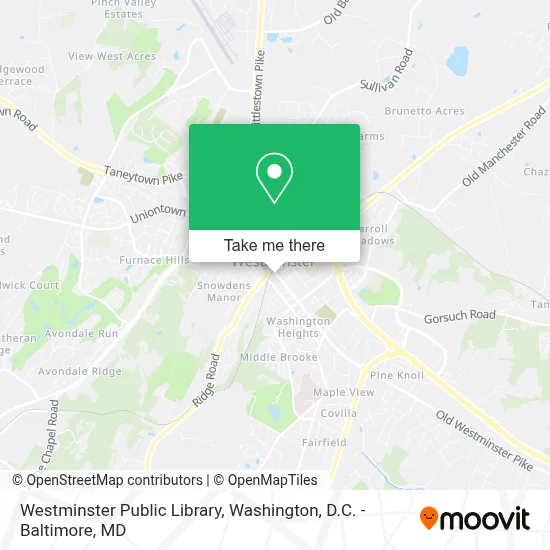 Westminster Public Library map