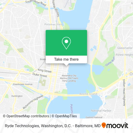 Ryde Technologies map