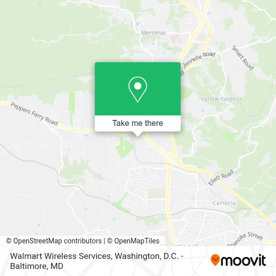 Walmart Wireless Services map