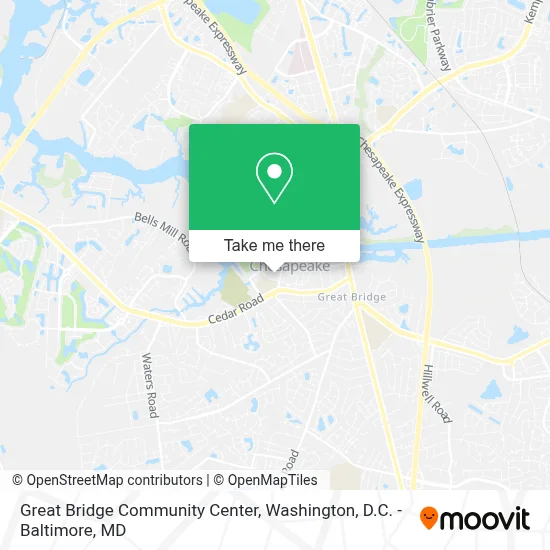 Great Bridge Community Center map