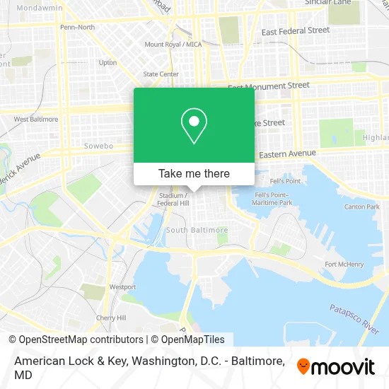 American Lock & Key map