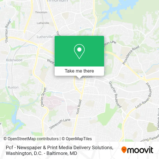 Pcf - Newspaper & Print Media Delivery Solutions map