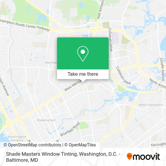 Shade Masters Window Tinting map