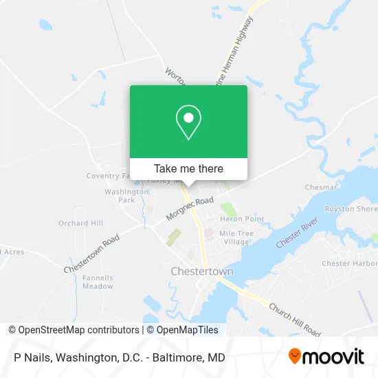 P Nails map