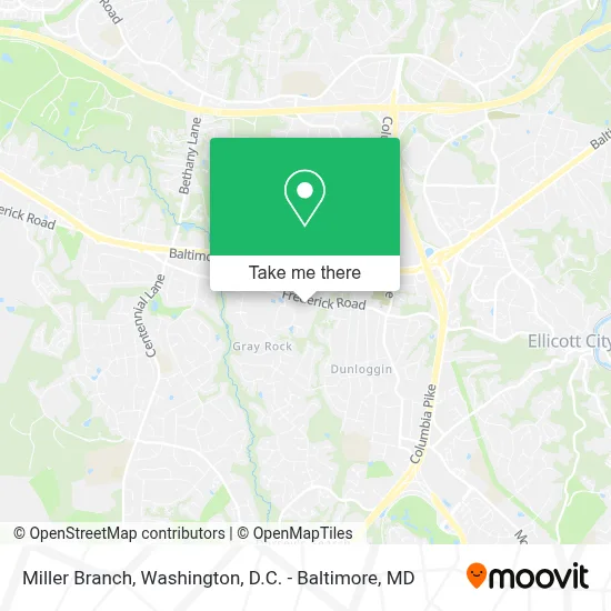 Miller Branch map