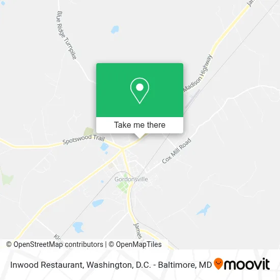 Inwood Restaurant map
