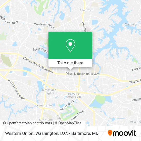 Western Union map