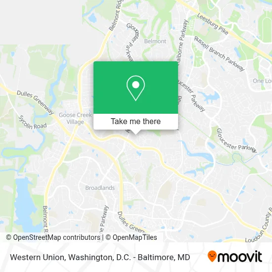 Western Union map