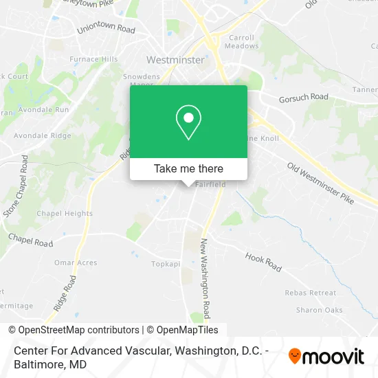 Center For Advanced Vascular map