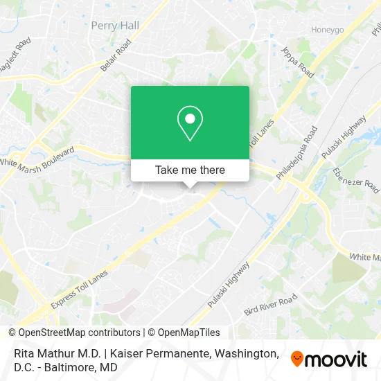 Rita Mathur M.D. | Kaiser Permanente map