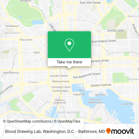Blood Drawing Lab map