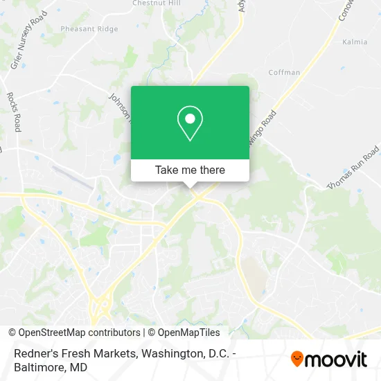 Redner's Fresh Markets map