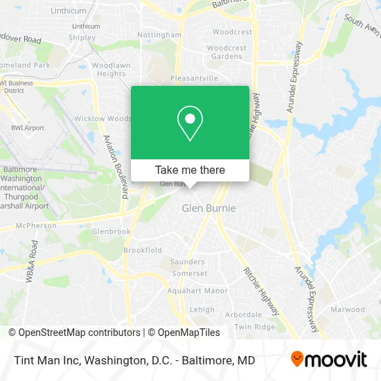 Tint Man Inc map