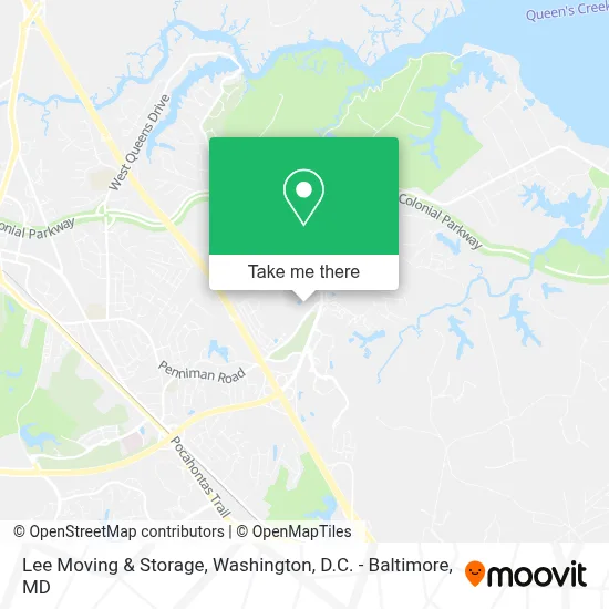 Lee Moving & Storage map