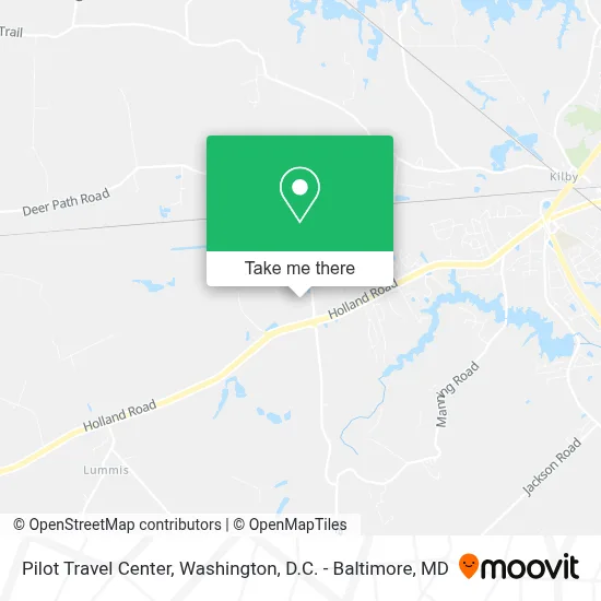 Pilot Travel Center map