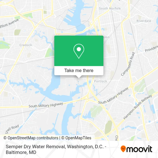 Semper Dry Water Removal map