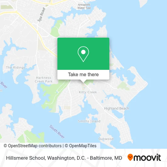 Hillsmere School map