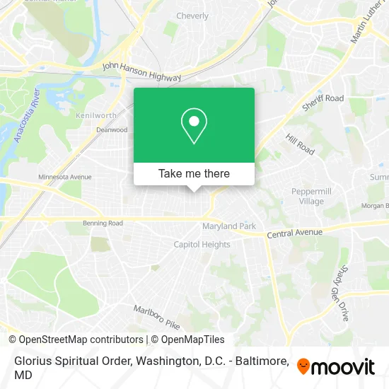 Glorius Spiritual Order map