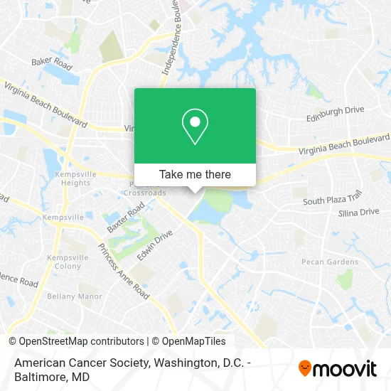 American Cancer Society map