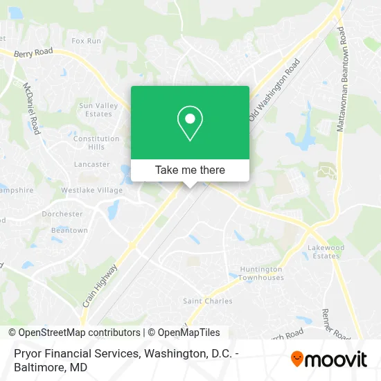 Pryor Financial Services map