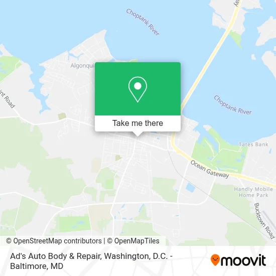 Ad's Auto Body & Repair map
