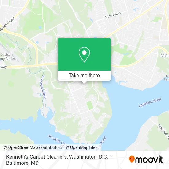 Kenneth's Carpet Cleaners map