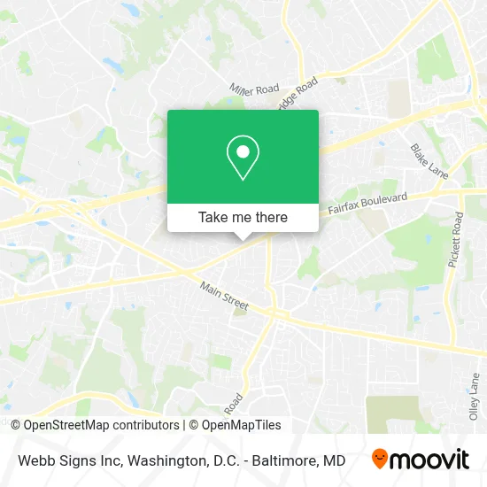 Webb Signs Inc map