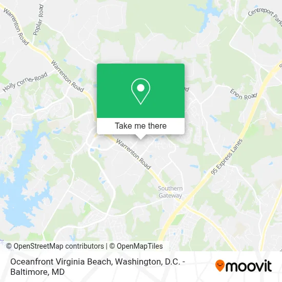 Oceanfront Virginia Beach map