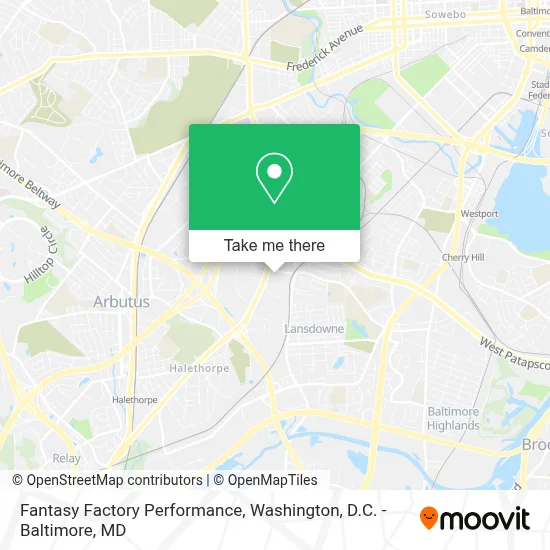 Fantasy Factory Performance map