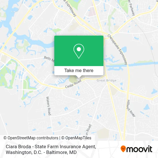 Ciara Broda - State Farm Insurance Agent map
