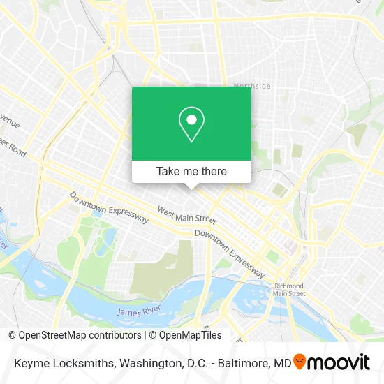 Keyme Locksmiths map