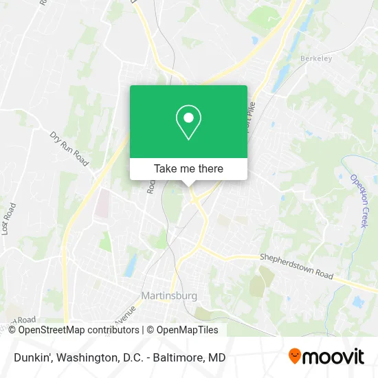Dunkin' map