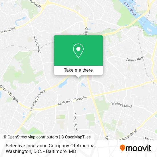 Selective Insurance Company Of America map