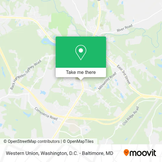 Western Union map
