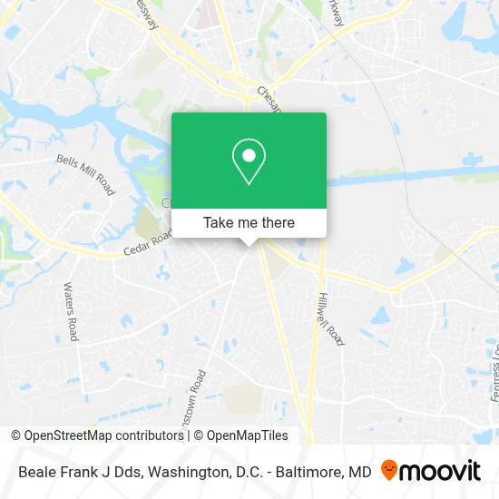 Beale Frank J Dds map