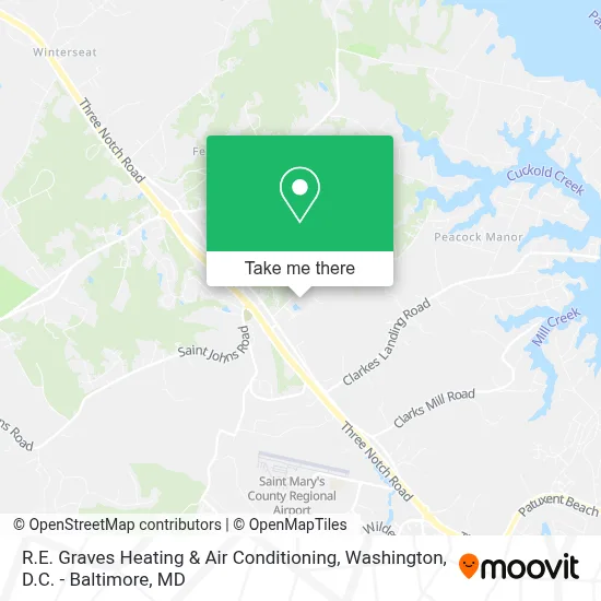 R.E. Graves Heating & Air Conditioning map