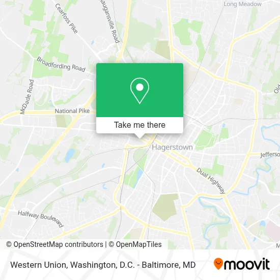 Western Union map