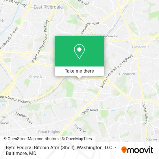 Byte Federal Bitcoin Atm (Shell) map