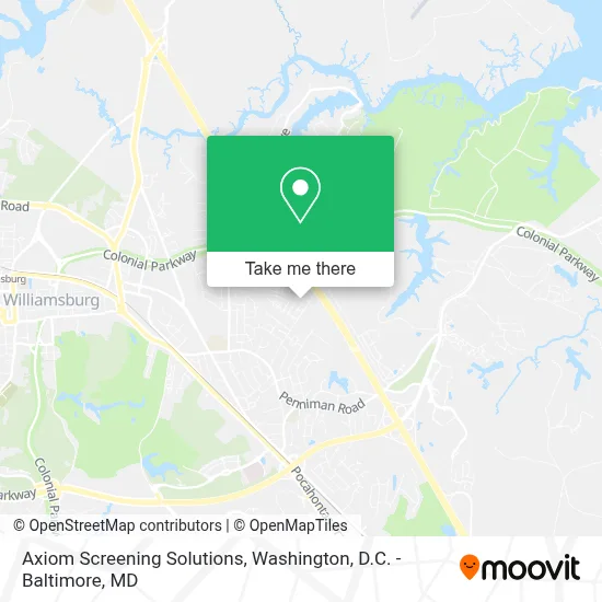 Axiom Screening Solutions map