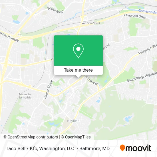 Taco Bell / Kfc map